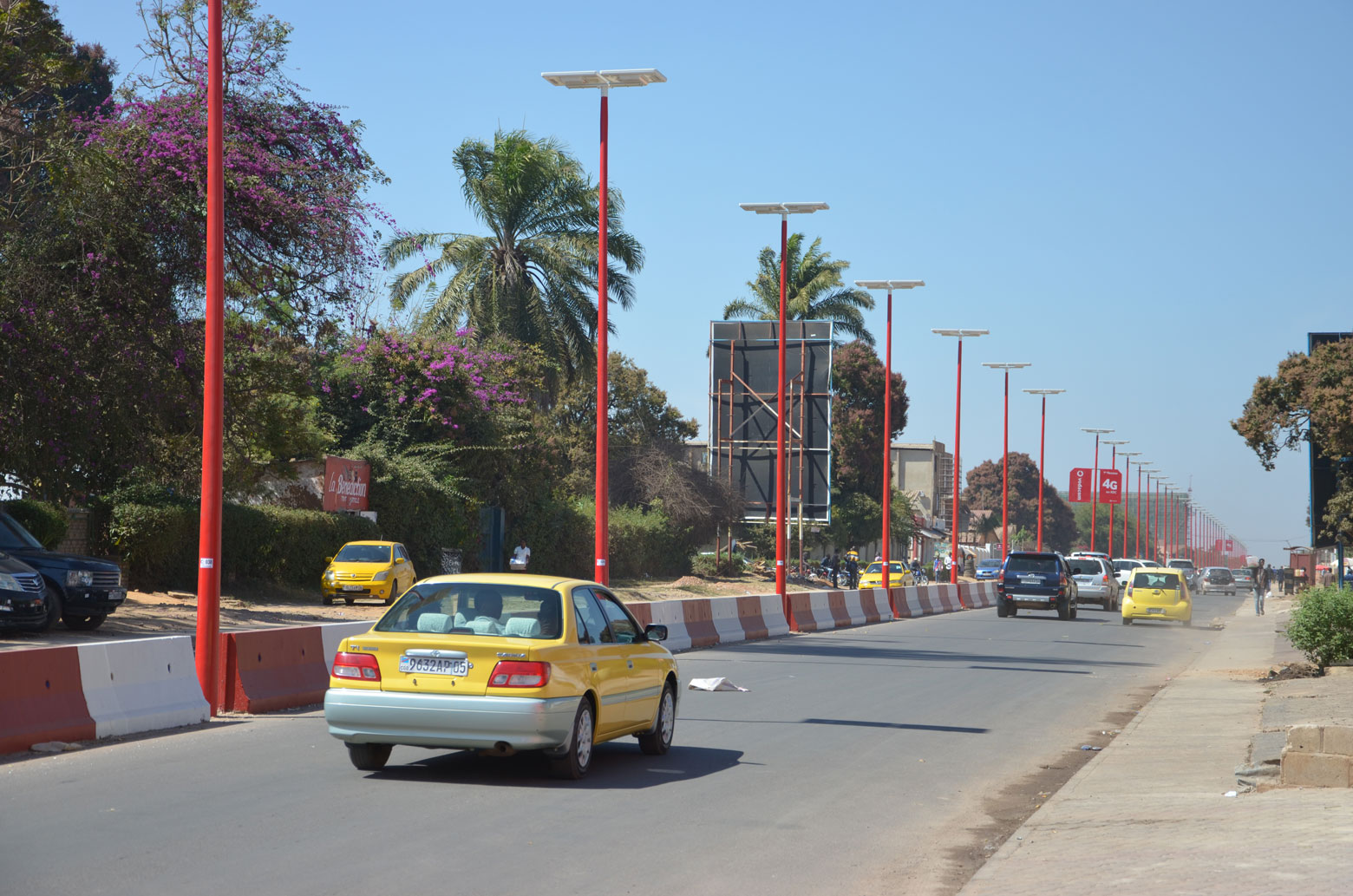 Kasa-Vubu avenue in Lubumbashi after renovation in 2019