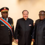 Chancelier, George A. Forrest et professeur Isidore Ndaywel