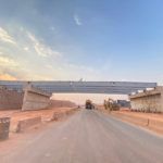 Construction of the Kolwezi interchange bridge in 2023