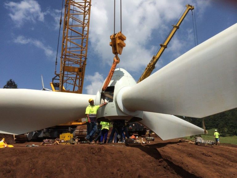 Construction of wind turbines in Ngong Hills Wind Farm Forrest Group