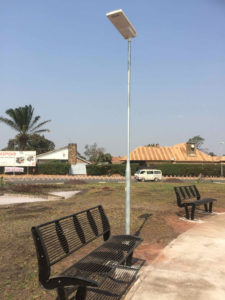 Lampadaire solaire MOYI PLUS, Rond-Point Malu, Kolwezi, RDC