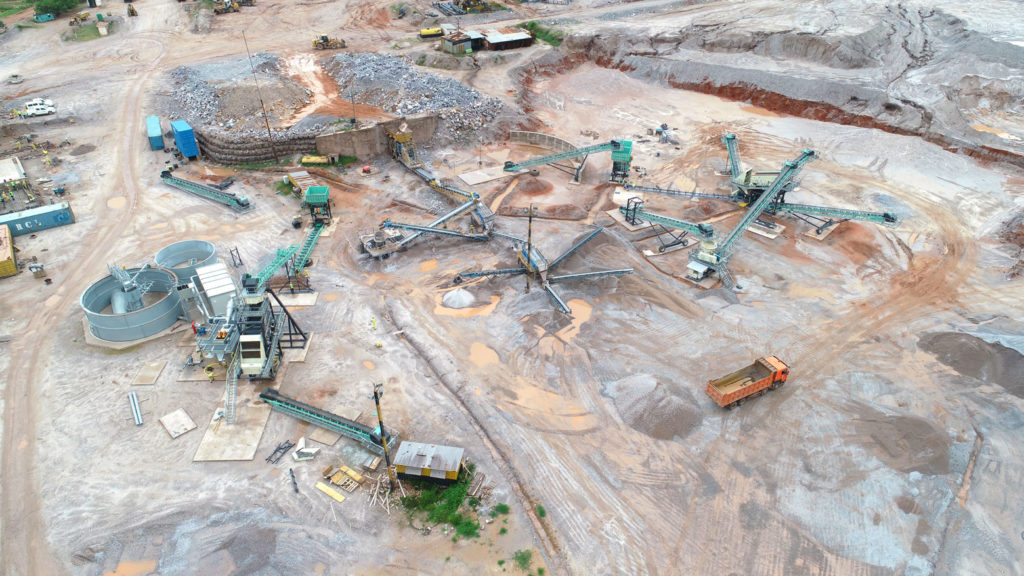 L'usine de concassage du Groupe Forrest à Katonto près de Kolwezi, RD Congo.