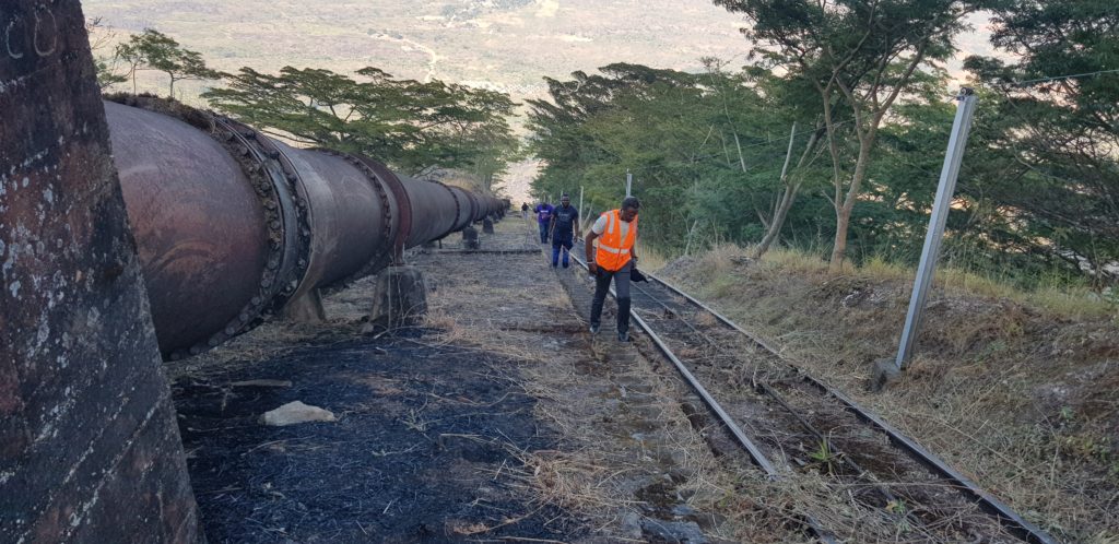 Conduite forcée de la centrale de Bendera dans le Tanganyika