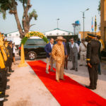 George A Forrest arrive à EGMF Kinshasa