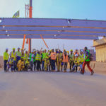 EGMF's team during the construction of the Kolwezi interchange, 2023