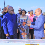 President Félix Tshisekedi and Lualaba Governor welcomed on Kolwezi's interchange site by Malta D Forrest