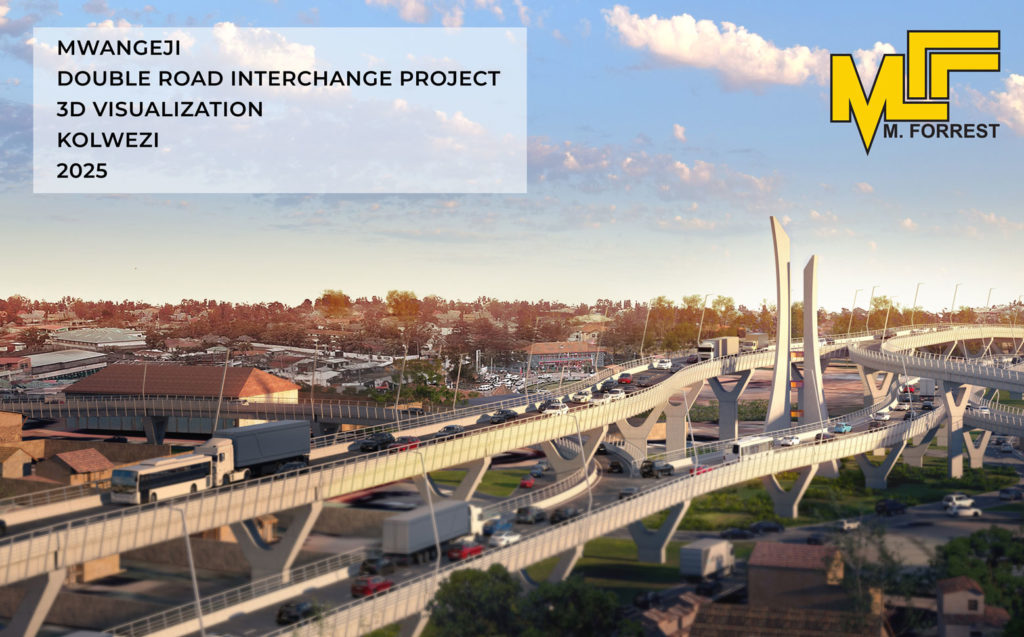 Project of the Mwangeji double road interchange in Kolwezi, DR Congo.