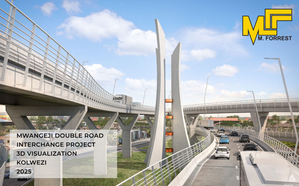 The Mwangeji double road interchange in Kolwezi will be the first in DR Congo.