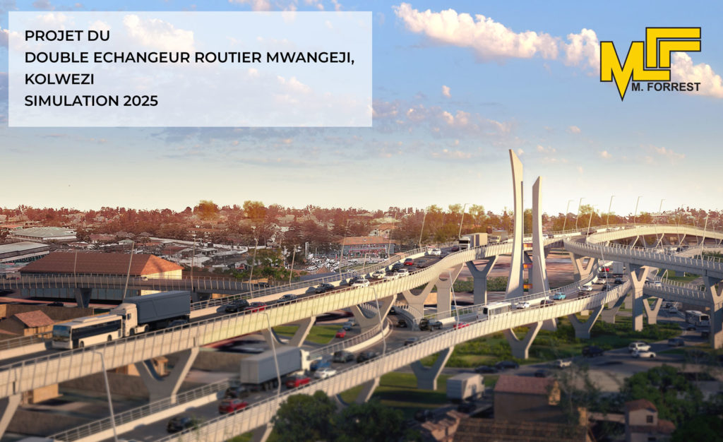 Projet de construction de l'échangeur à deux niveaux de Kolwezi.